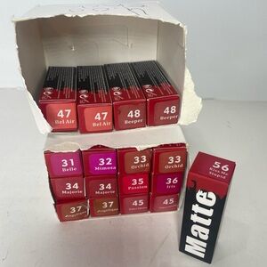 17 Tubes Miss Rose Lipstick Matte 11 Shades New 31 32 33 34 35 36 37 45 47 48 56